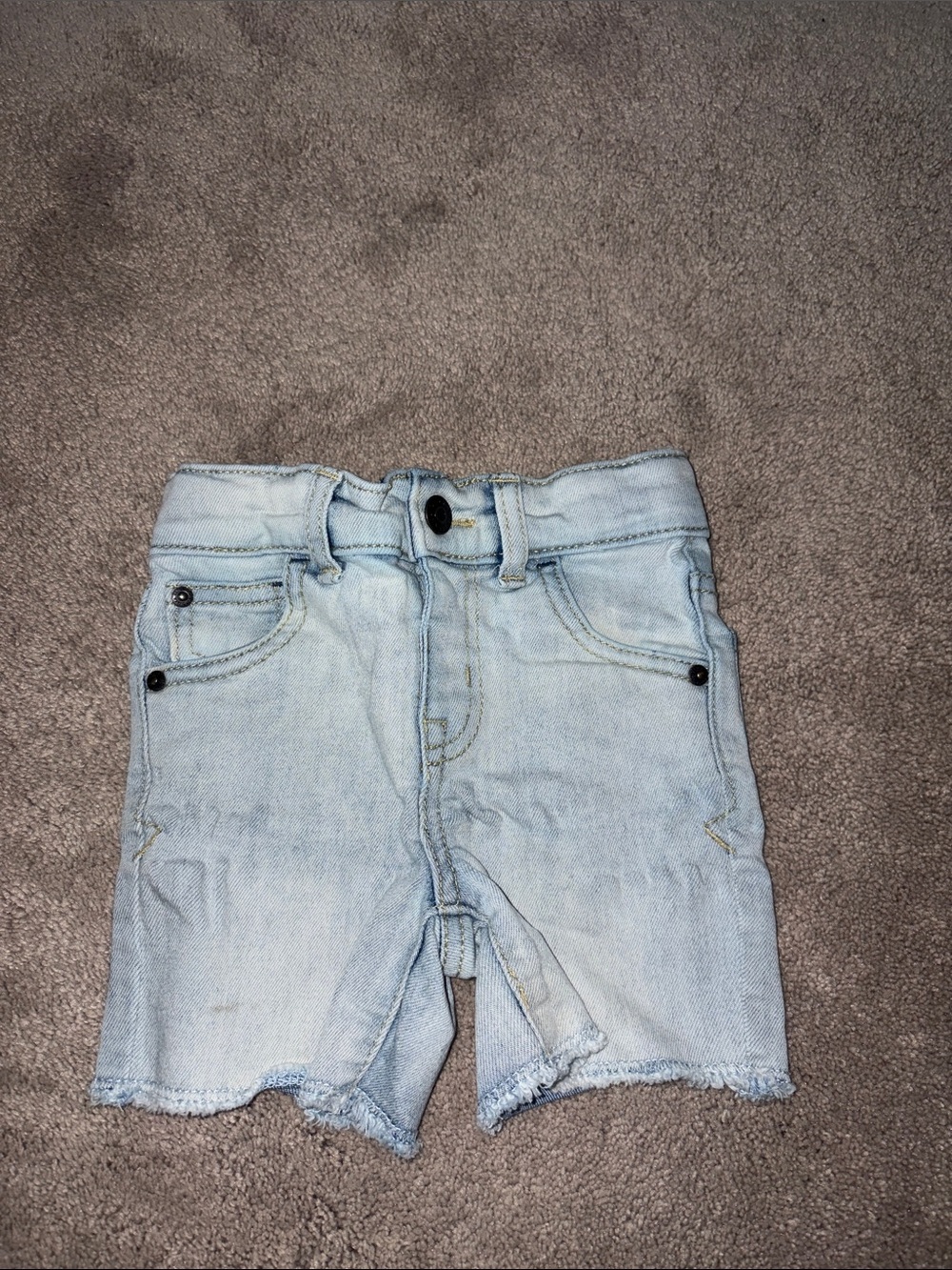 Light Blue Denim Kids Shorts